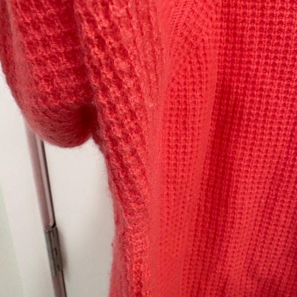 Vineyard Vines Pink Cashmere Seaspun Waffle Knit Mock Neck Sweater Size Large - Picture 8 of 16